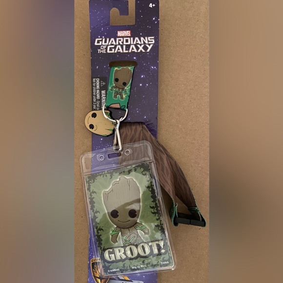 Other - NWOT Baby Groot Lanyard with ID Holder
